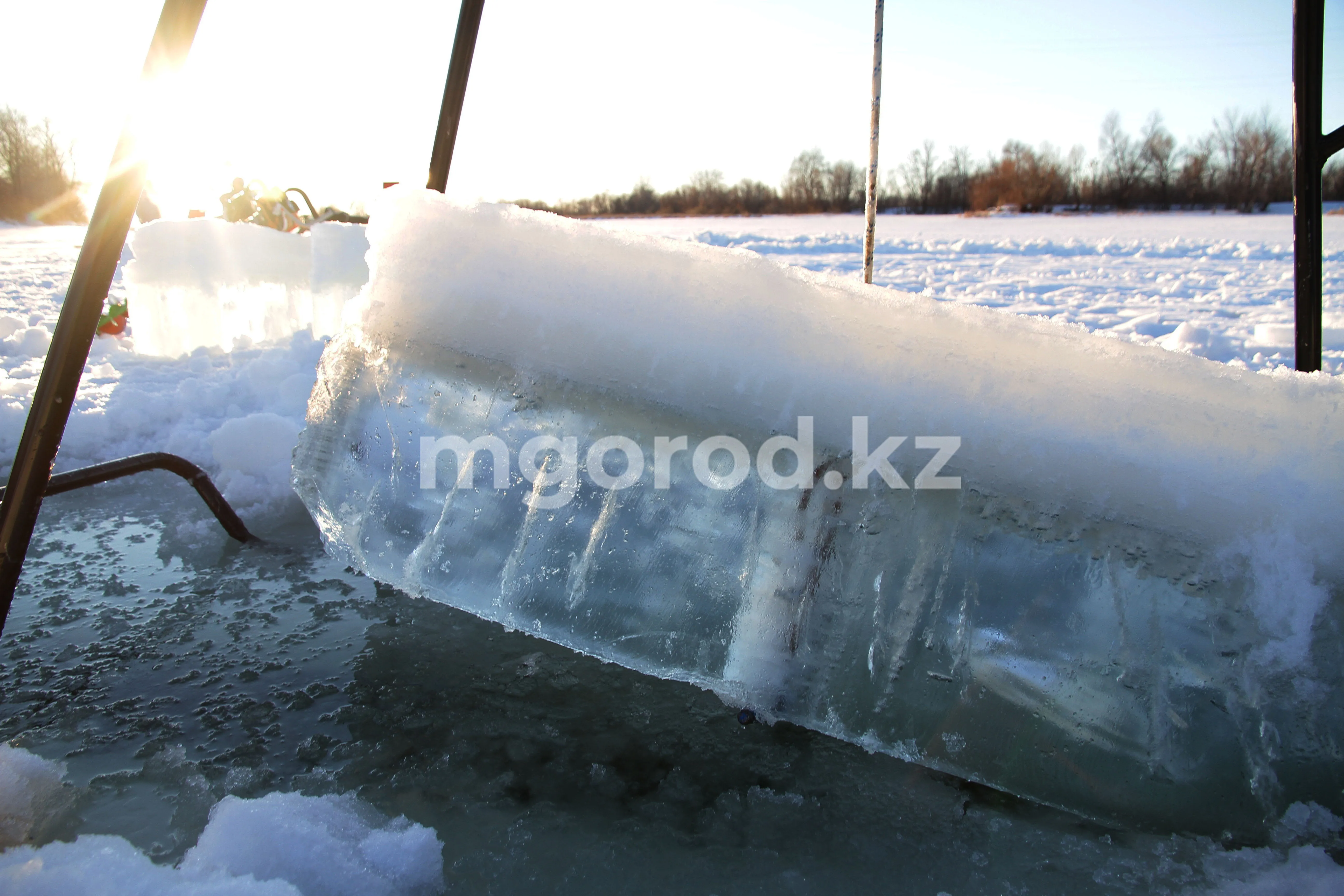 Какова толщина льда на водоёмах ЗКО