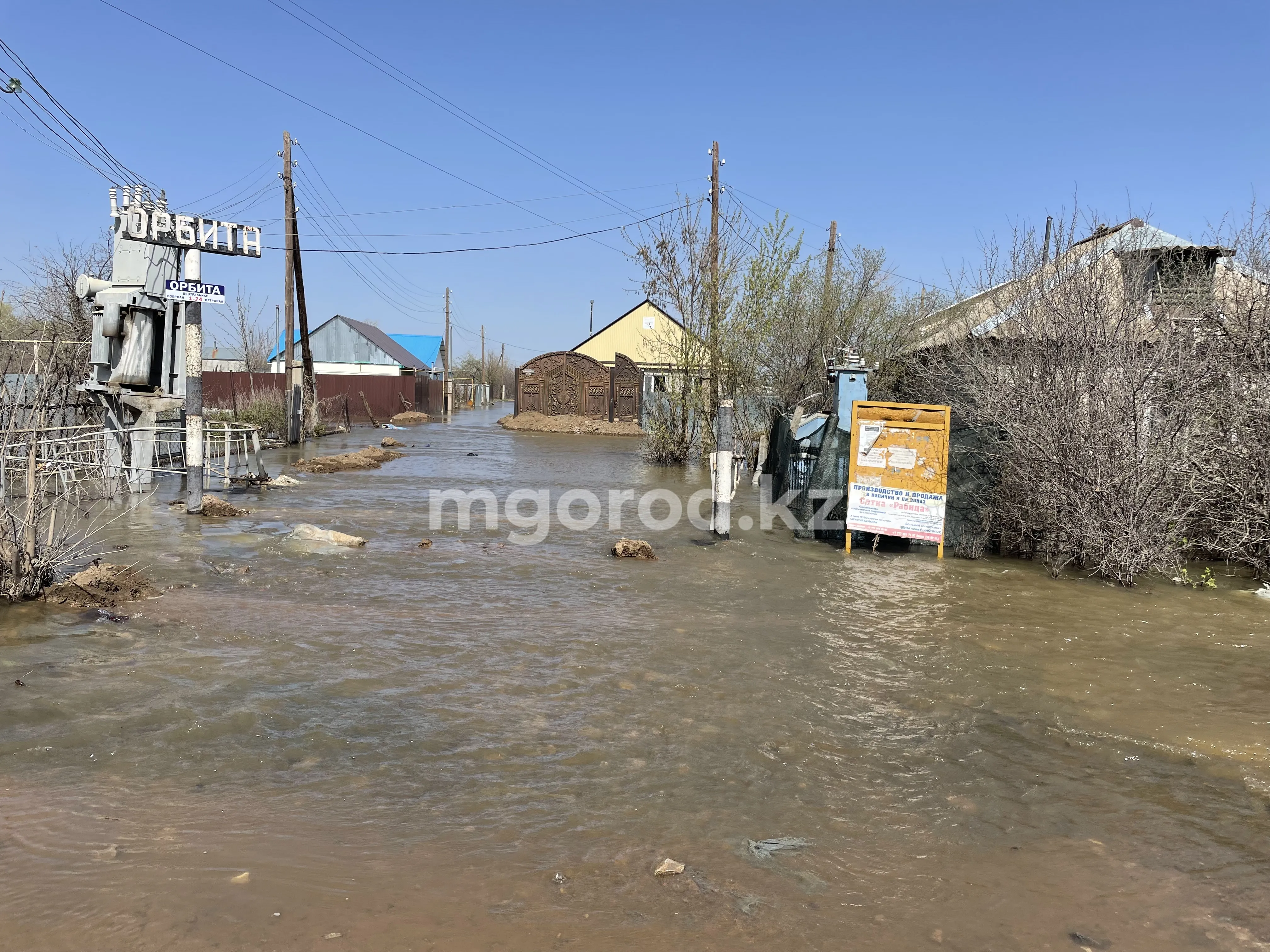 Еще шесть дачных обществ подтопило в Уральске