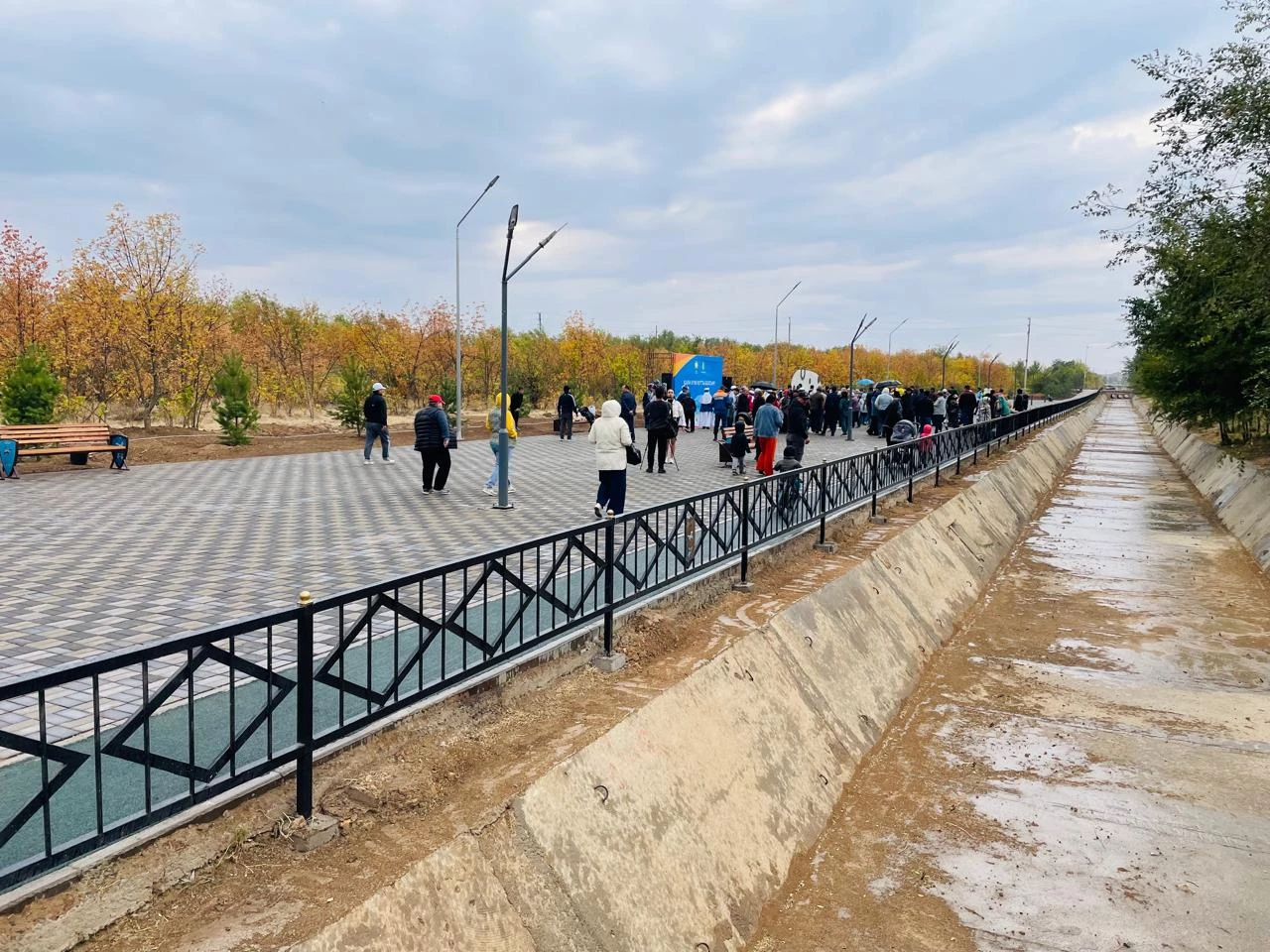 Новый бульвар открыли в Уральске ко Дню города