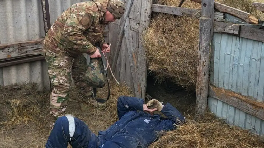 Жителя ЗКО придавило рулоном сена весом в 300 килограмм