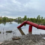 С затопленных дач Уральска начали откачивать воду