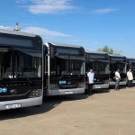 Новые автобусы вышли на линии в Уральске