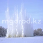На водоёмах ЗКО начали взрывать лёд