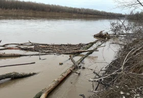 Уровень воды продолжает повышаться на реке Урал