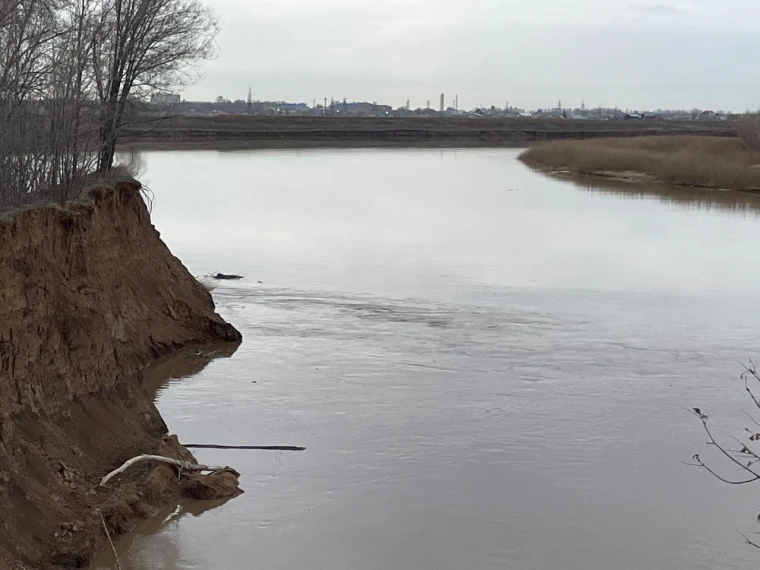 Уровень воды в Урале продолжает медленно подниматься | Мой Город Уровень воды в Урале продолжает медленно подниматься